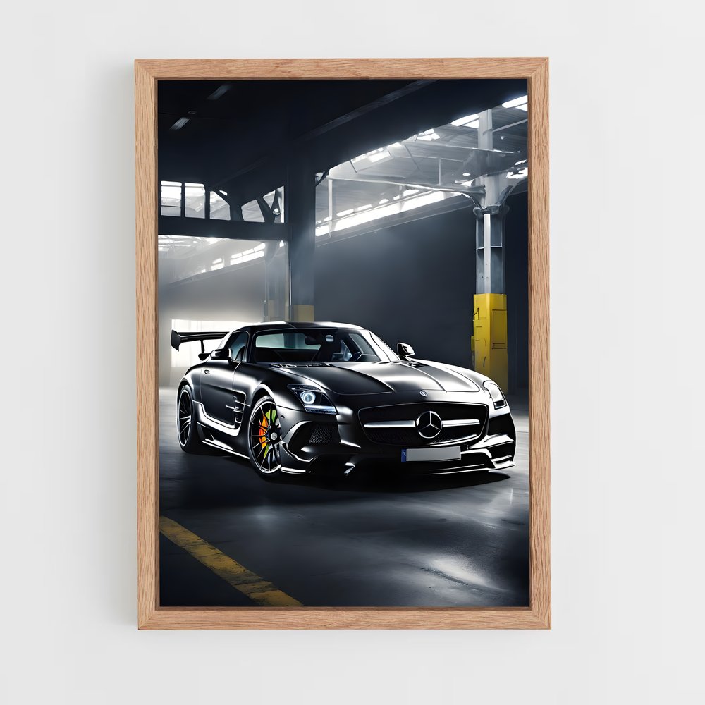 Poster Sls amg black series resplendissant – affiche Mercedes (vue 4)